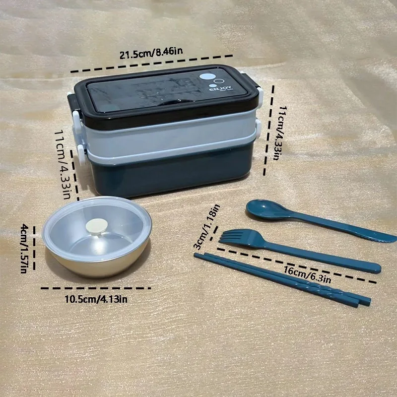 Изолированный ланч-бокс из нержавеющей стали сейф для микроволновой печи