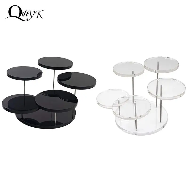 

5 Layers Jewelry Organizer Jewelry Display Stand Clear Acrylic Stainless Steel Earring Bracelet Necklace Display Stand Shelf