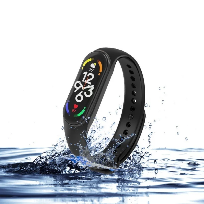 

2023 Smart Band 7 6 5 Watch Strap For Mi Bands 7 6 5 Fluorescent Camouflage Wristband Replaceable Band Smartwatch Accessories