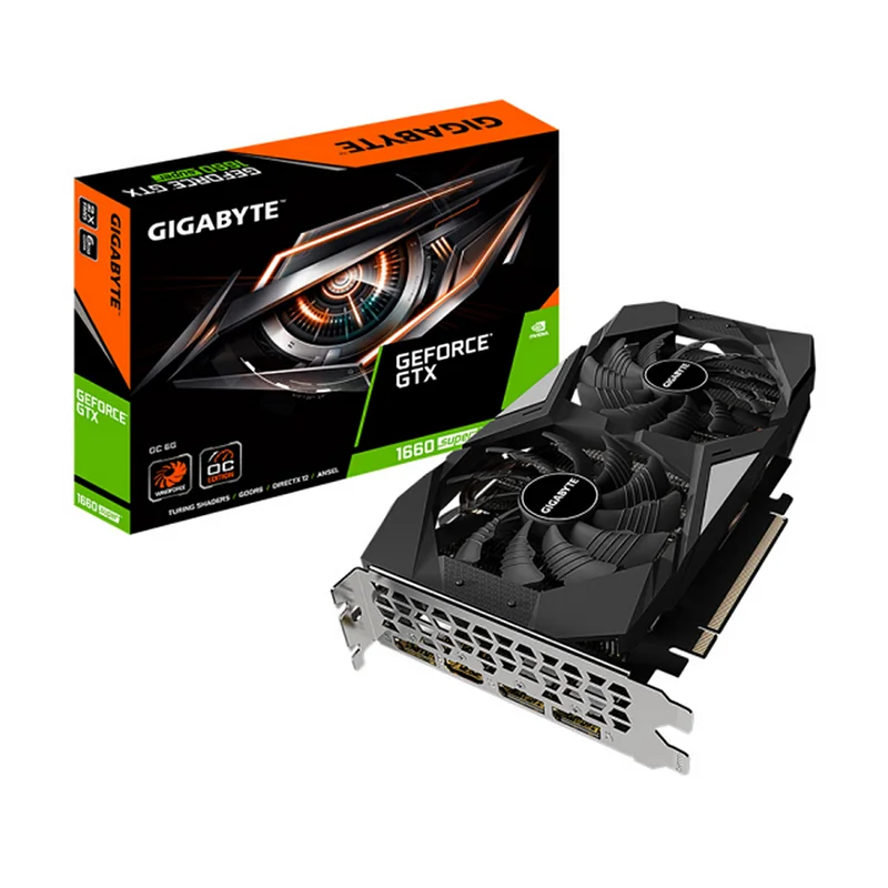 Оригинальная видеокарта Nvidia Geforce Gtx 1660 Super Ti Oc 6 ГБ Gddr6 192 бит Gpu |