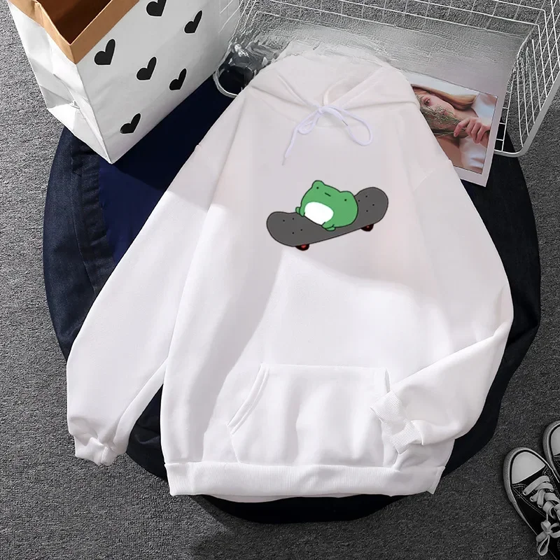 Толстовка В Европейском Стиле 2024 Модная Хлопковая С Квадратной Кепкой-лягушкой