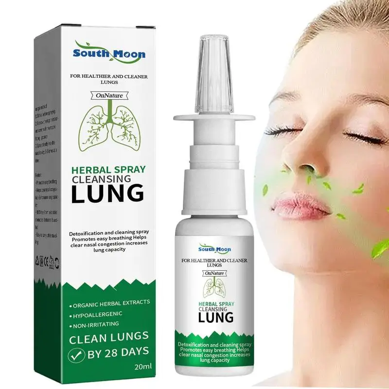 

Спрей травяной для снятия загруженности в носу, очищения легких, 0,7 жидкости для ухода за кожей, увлажнения и раздражения
