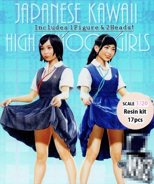 

Resin Figure Unpainted Model kit GK 11/20 Japanese Schoolgirl Ver.1 GK Beautiful Girl Unpainted Garage Kit Anime