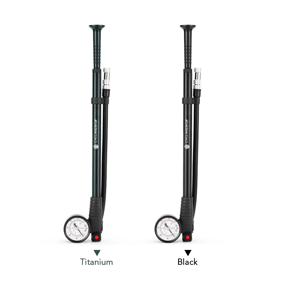 

300PSI Shock Pump High Pressure Air Pump Mountain Road Bike Pump with Gauge for Front Fork and Rear Suspension Air Shocks