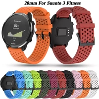 20mmsmart watch silicone bracelet strap for suunto 3 fitness watchband for polar ignite2unite smartwatch belt wristband correa