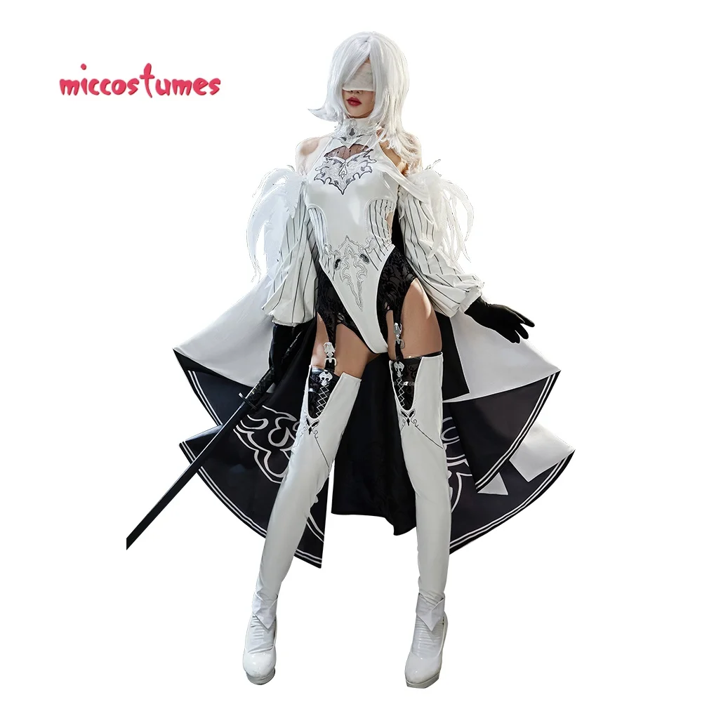 Miccostumes Women's Anime 10H Cosplay Costume Bodysuit with Pantyhose and Cape Halloween Costumes