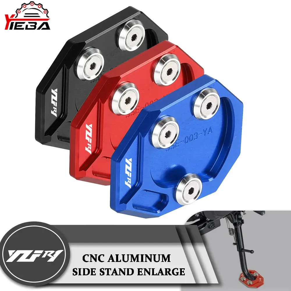 

For YAMAHA YZF R1 YZF1000 2009-2015 2014 2013 2012 2011 CNC Motorcycle Side Stand Pad Plate Kickstand Enlarger Support Extension