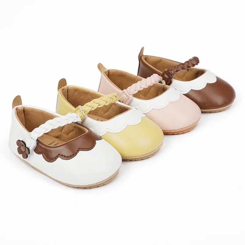 

Spring Autumn New Baby Girls Princess Shoes Toddler First Walkers Cute Flower Prewalkers Shoes 11cm 12cm 13cm