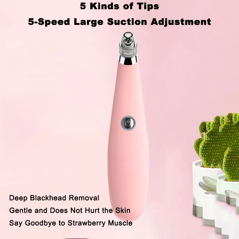 

Electric Facial Blackhead Remover Household Vacuum Pore Cleaner Black Spots Removal Strong Suction Face Nose Deep Cleaning Tools