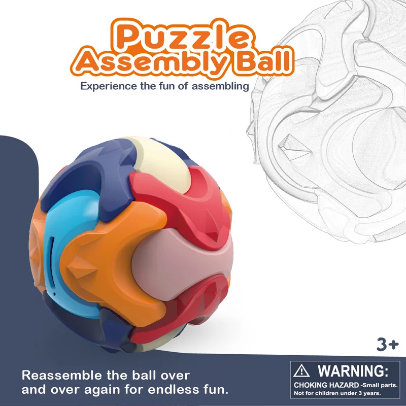 

Children Educational Toys Piggy Bank Changeable Colorful Assembling Disassembling Toy Ball Early Childhood Intellectual Children