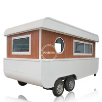 Best-selling Green Food truck Electric Grill Hot Dog BBQ Food Cart Mobile Kitchen cute attraction Food Trailer