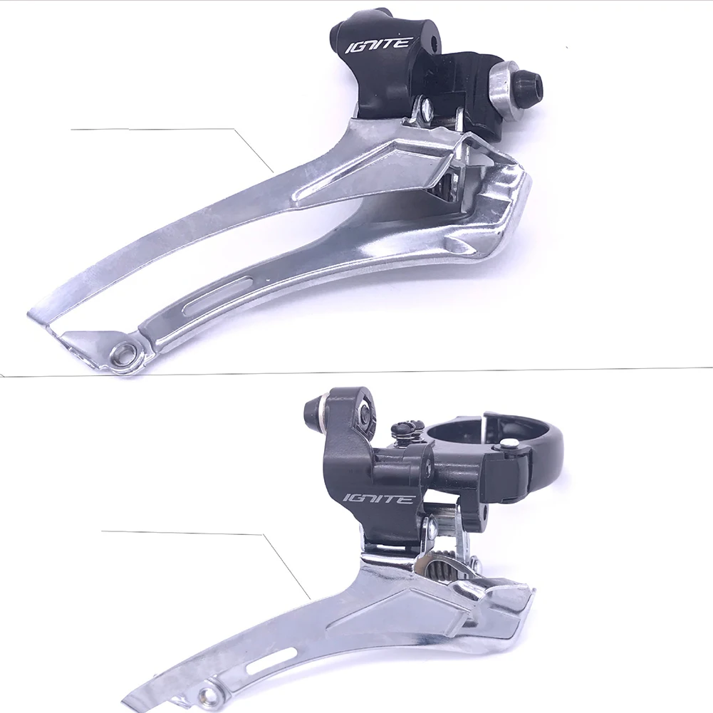 

SENSAH Bicycle Front Derailleurs Straight Hanging 9 Speed Aluminum Alloy BIKE Front Derailleur Clamping Ring Shifters