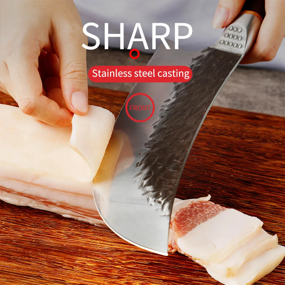 Кованый профессиональный нож для мясника West Factory 5Cr15MoV шеф-нож из ванадиевой