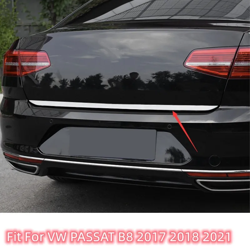 

Fit For VW PASSAT B8 2017 2018 2021 Rear Trunk Boot Tailgate Door Tail Gate Cover Trim Molding Lid Bezel Garnish Strip Styling Q