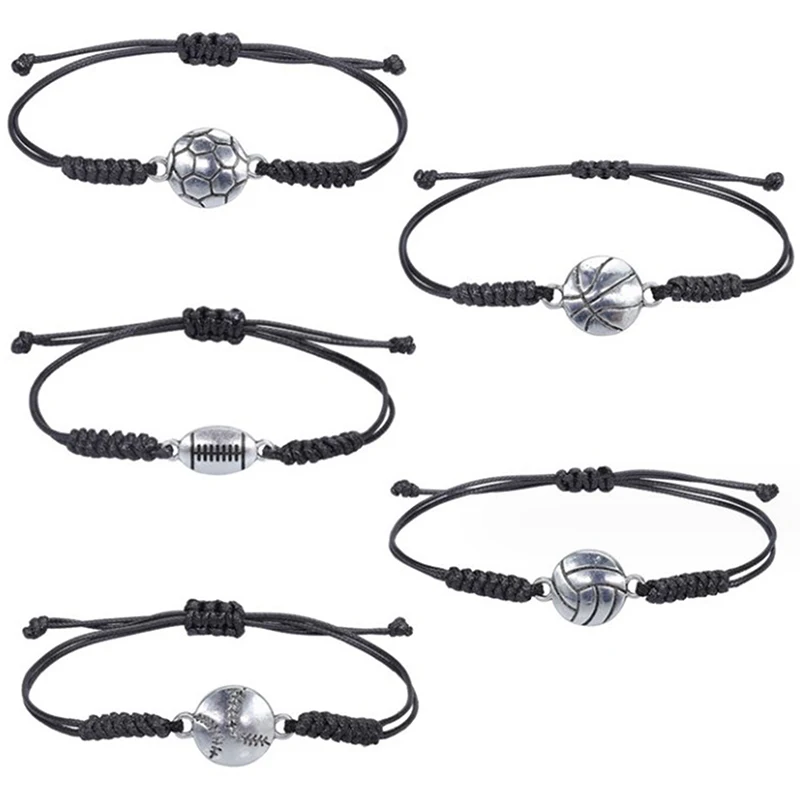 Браслет-Шарм для волейбола регулируемый плетеный ювелирный браслет подростков