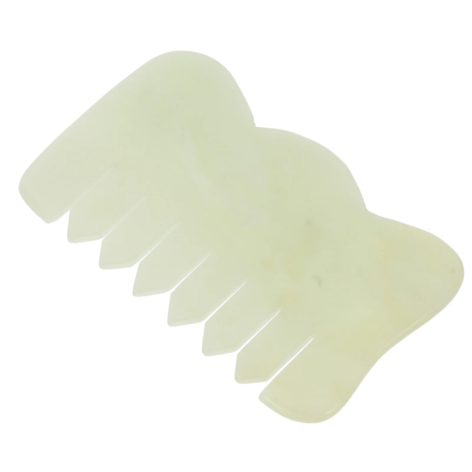 

Jade Comb Hair Scalp Massagers Combs Facial Skin Portable Scraping Compact Hand Held