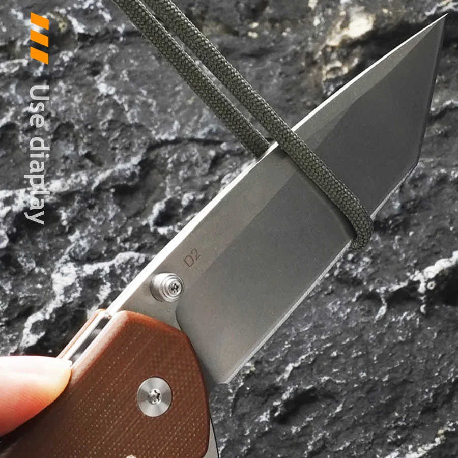 Карманный складной нож HWZBBEN J277 с ручкой G10 лезвие D2 резак для кемпинга на открытом