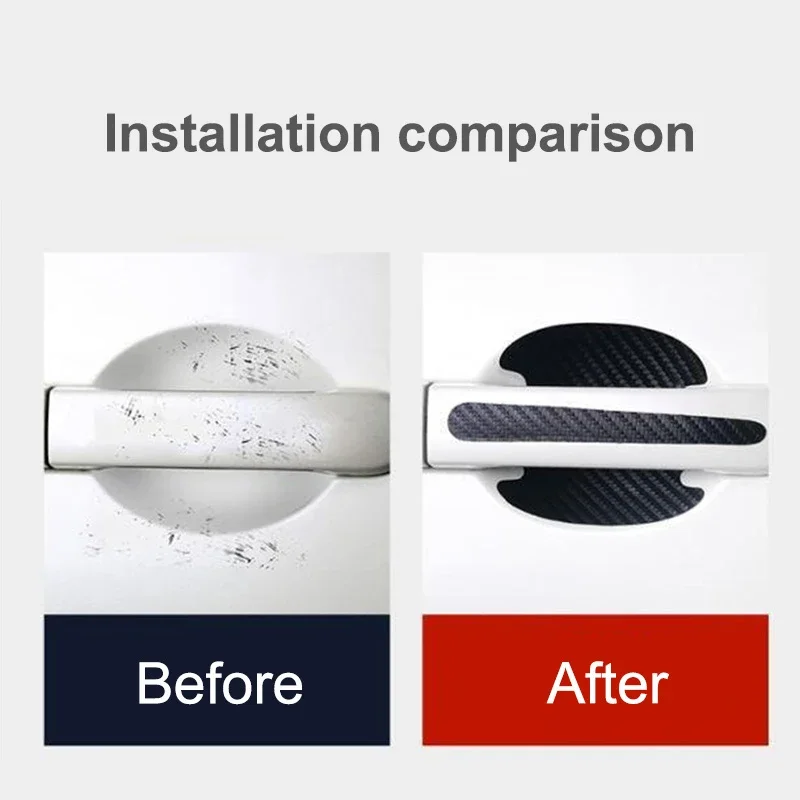 8 шт. наклейка на дверь автомобиля против царапин для Jaguar XE XF XJ XJL XKR XK F-Pace X-Type S-Type