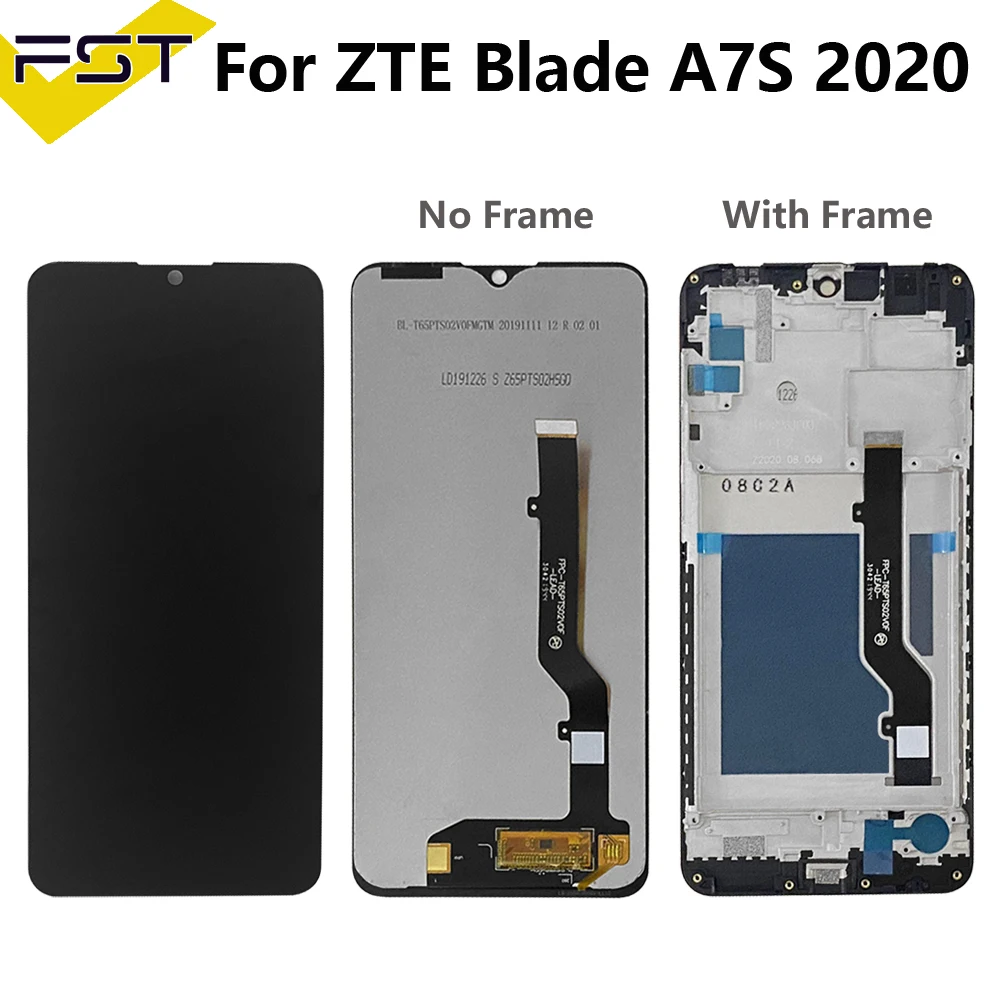 Оригинальный ЖК-дисплей для ZTE Blade A7s 2020 A7020 A7020RU, ЖК-дисплей, сенсорный экран, дигитайзер для ZTE BLADE A7S 2020, ЖК-дисплей с рамкой