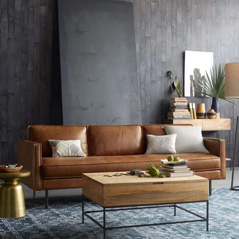 

Pillow Sofa Living Room Reclining Vintage Leather Wedding Reception Puffs Relax Ground Chair Reading Fauteuil Luxury Furniture