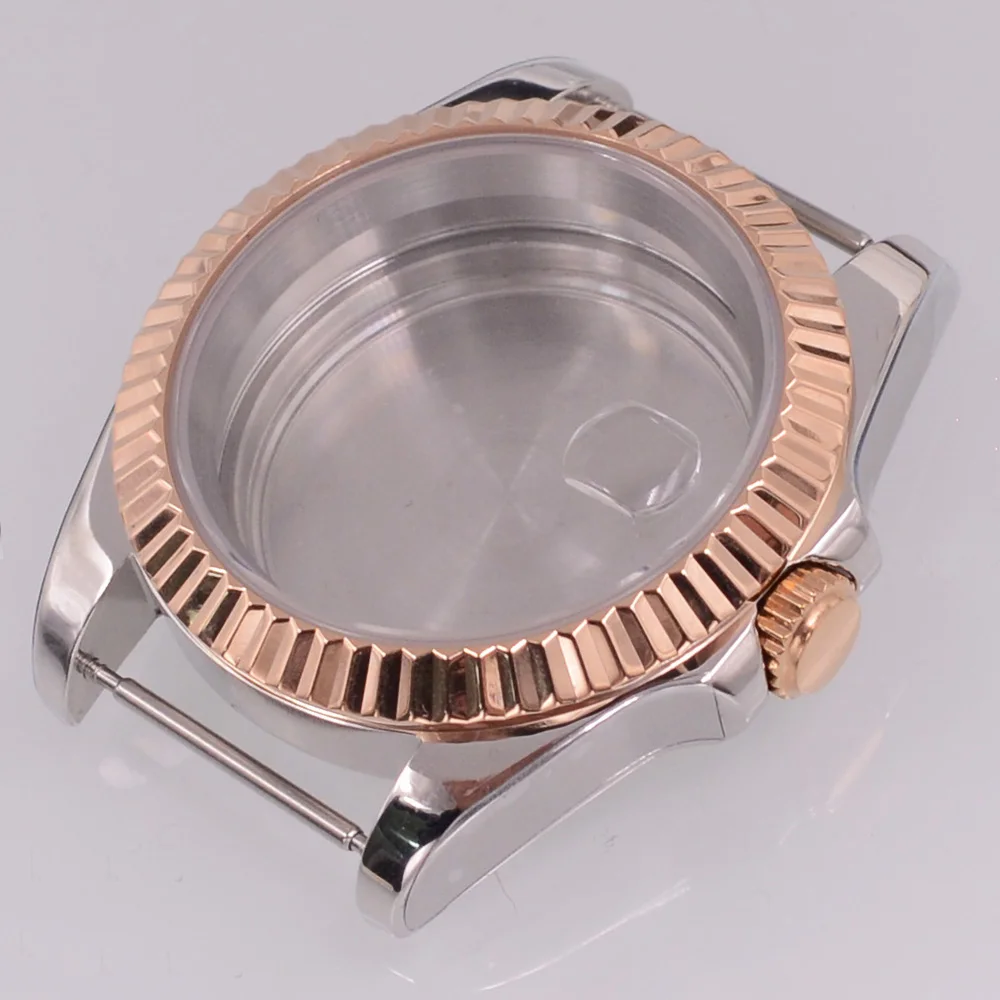 Корпус для часов из сапфирового стекла 40 мм подходит механизма Seiko NH34 NH35 NH36 PT5000