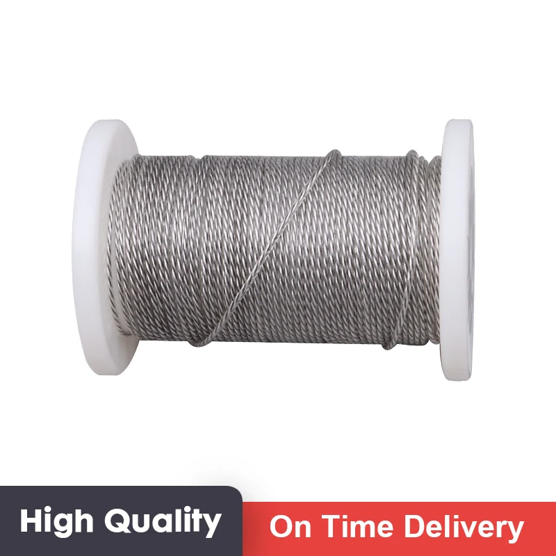 

XINHS HIFI DIY Upgrade Wire 2.0mm Single Crystal Copper Power Cord Cable Wire Compound Rope Twisted Braided Cable