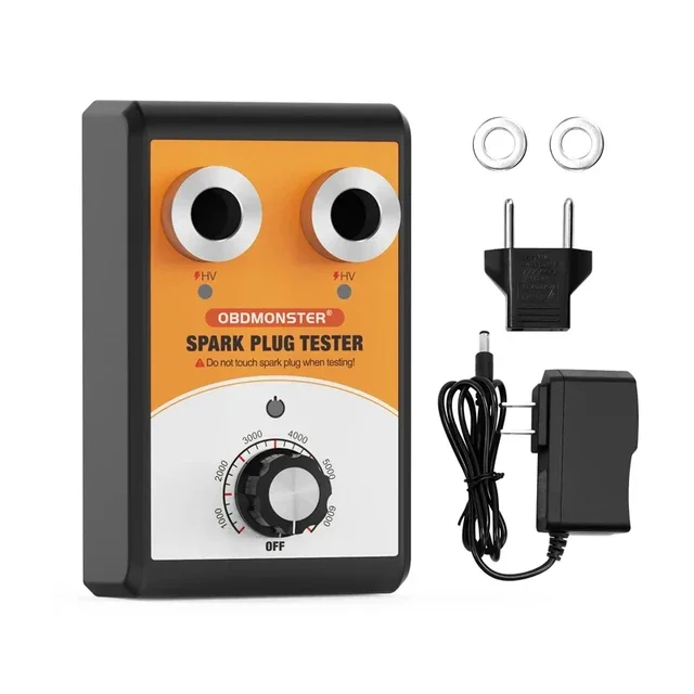 

OBDResource автомобильный тестер свечей зажигания с двойным отверстием 0-6000 об/мин рабочая частота для 12 В автомобильный инструмент для тестирования и диагностики свечей зажигания