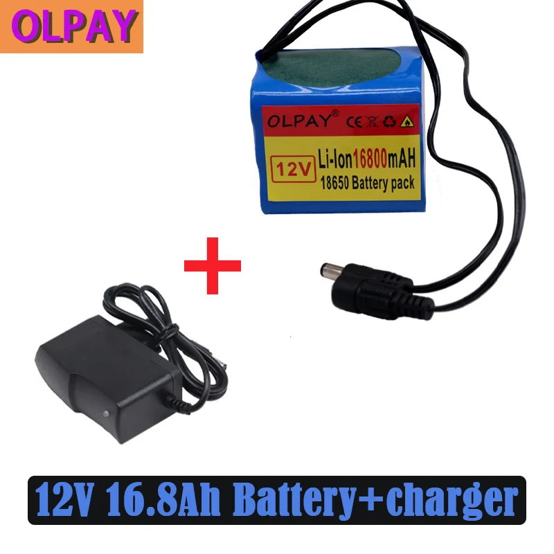 

Batteries rechargeables 16800 d'origine 3S3P 12V 16.8 Ah 18650 avec BMS, plaque de Protection, Lithium, chargeur 12.6V