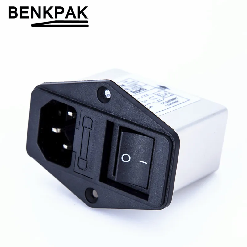 YUNSANDA 10A фильтр электромагнитных помех с большим переключателем и разъемом