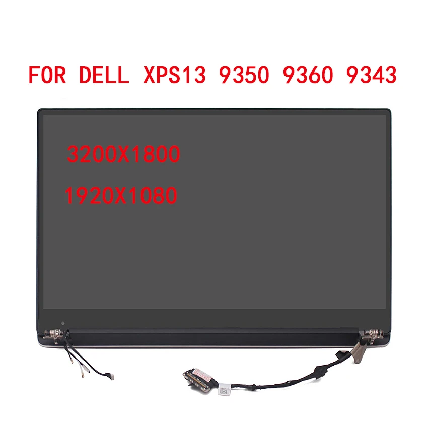 

Дигитайзер сенсорного ЖК-экрана в сборе для Dell XPS 13 9343 9350 9360 P54G WT5X0 N6CH2 HP2YT 3200x1800, оригинал