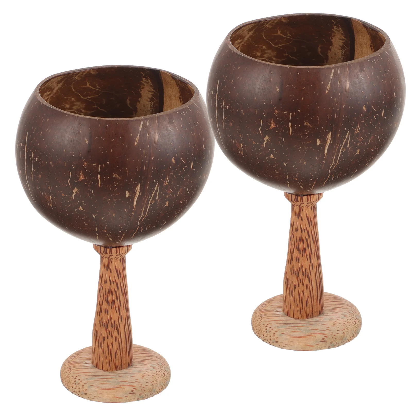 

Coconut Cup Home Holder Vintage Cocktail Container Party Cups Decorative Goblet