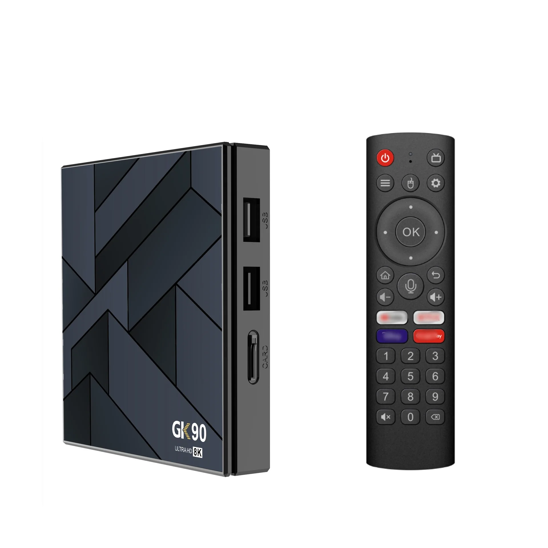 Фото ТВ-приставка GK90 на Android 13, процессор Allwinner H616, 2 ГБ ОЗУ, 8 ГБ ПЗУ, 2.4G/5G Dual Wi-Fi, BT5.2, медиаплеер, Set Top BOX №5