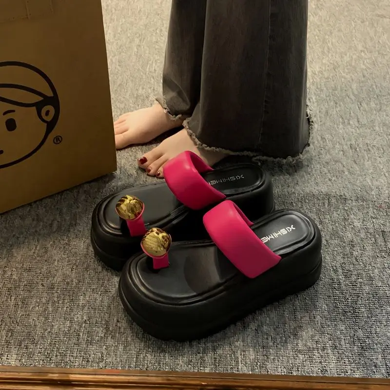 

Women Slippers Fashion Retro Women's Slippers New Slippers with Platform