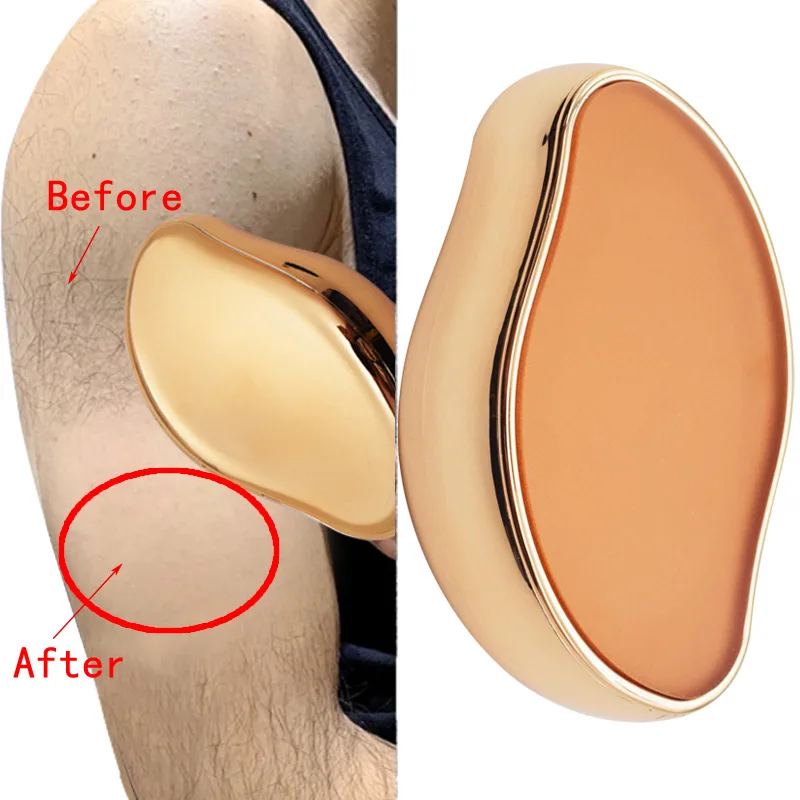 

Кристальный безболезненный безопасный эпилятор для физического удаления волос, Легкая очистка, многоразовый инструмент для красоты тела, удаление волос со стеклом