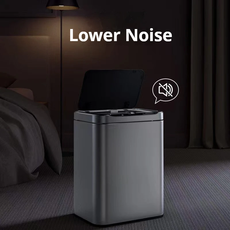 Мусорная корзина из нержавеющей стали с автоматическим датчиком 9/13 л