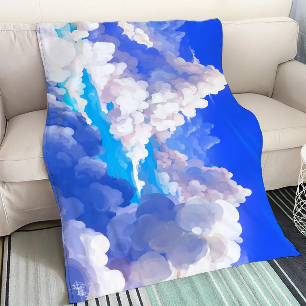 Плюшевое Одеяло Для Пикника Cloud-Like Мягкое Из Микрофибры 150 См X 200 Кровати Дивана