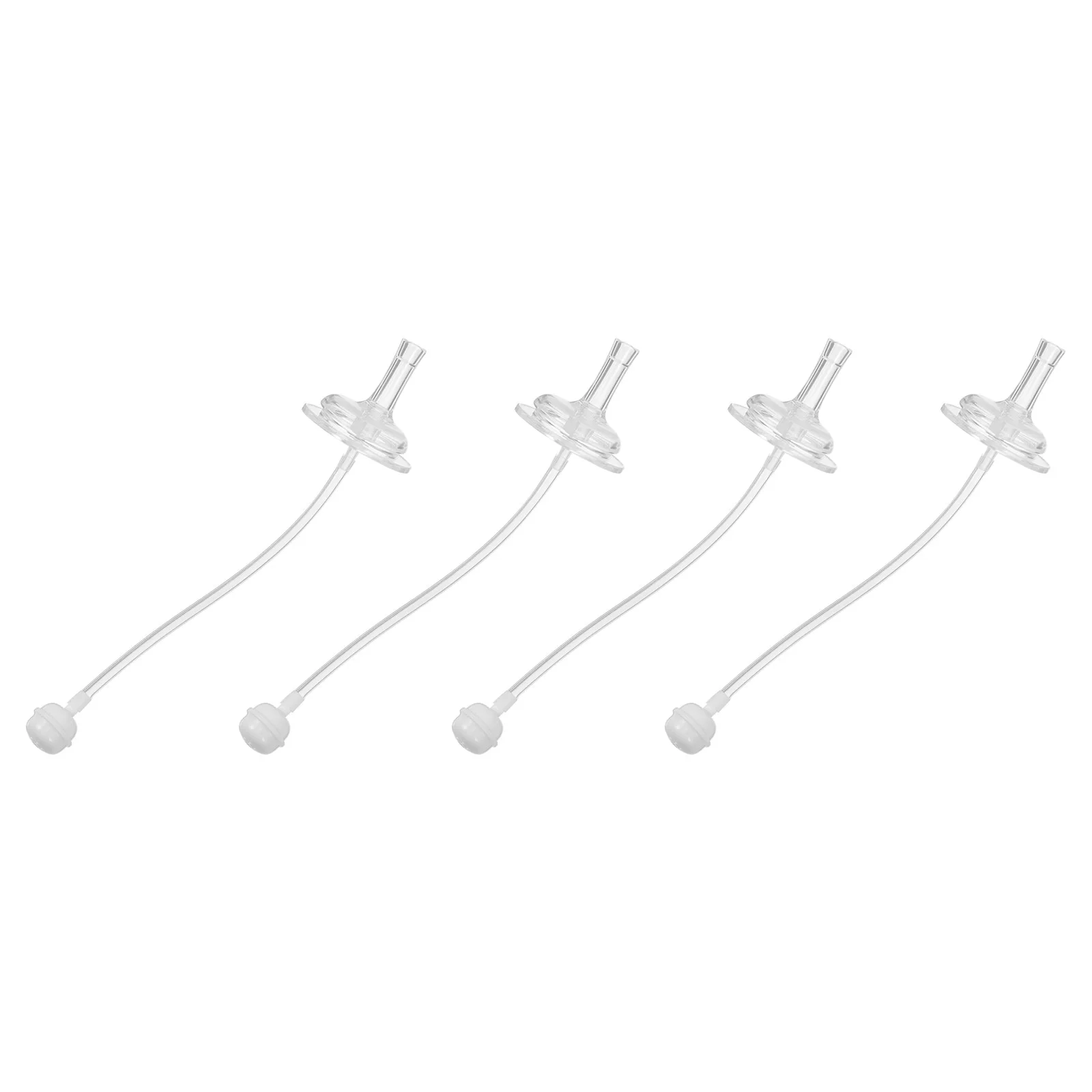 

4pcs Feeding Bottle Straws Wide Mouth Bottle Straws Replacement SiliconeDrinking Bottle Sucker Straws for Kids Childs Elderly