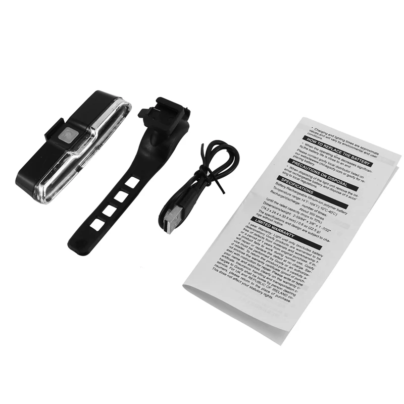 Фсветильник велосипедсветодиодный литиевый с зарядкой по USB |