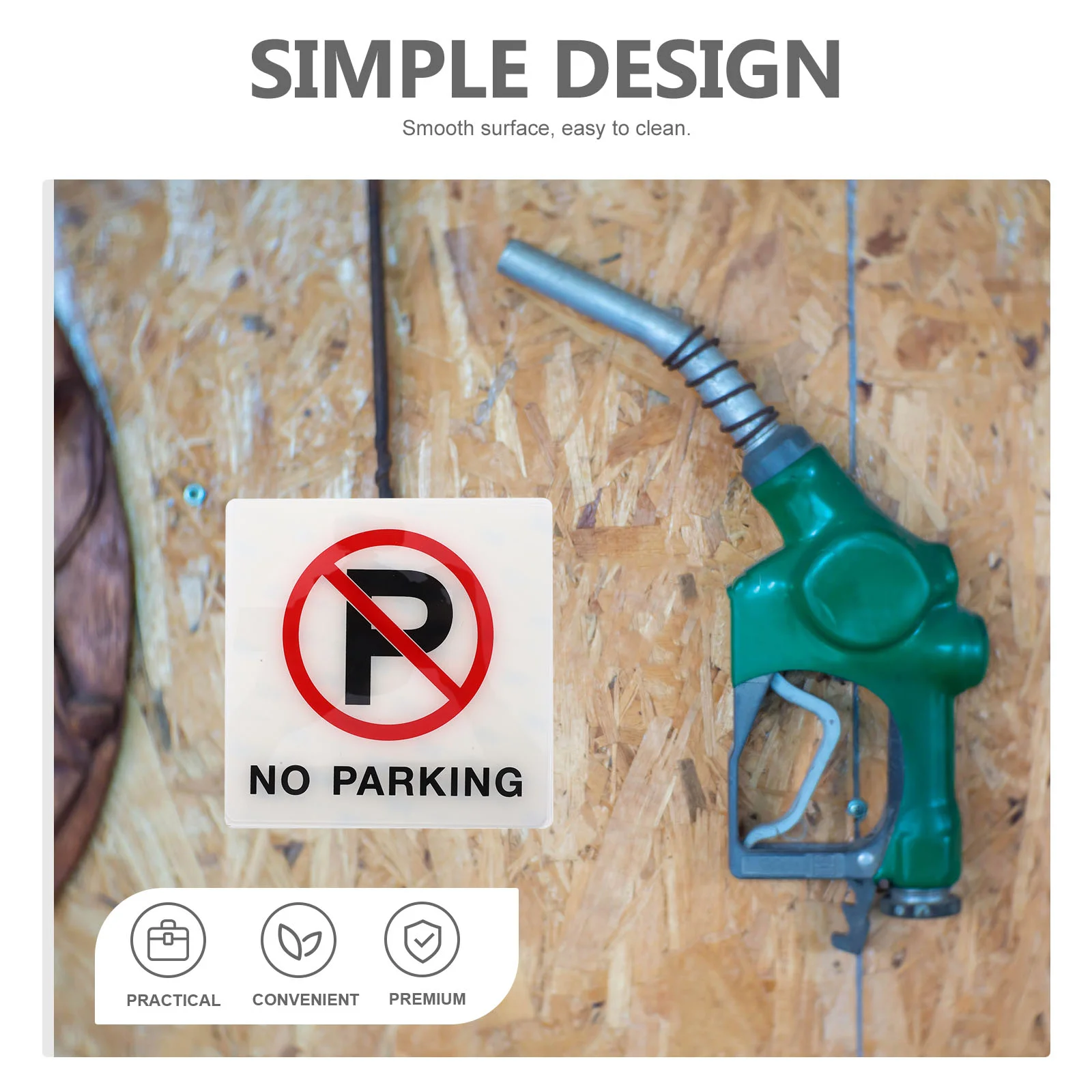 Знак парковки акриловый знак без предупреждающая наклейка 15x15 см для торгового