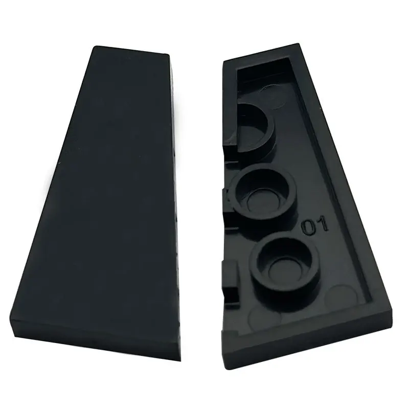 20 шт. строительные блоки Technicalalal 90029 (правый) 2x4 клиновая пластина MOC creatività giocattolo