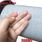 Тонкая Оловянная проволока подтяжки из тефлона высокотемпературная проволока 200 градусов 0,28 мм фторпластиковый изолированный электронный провод 36AWG