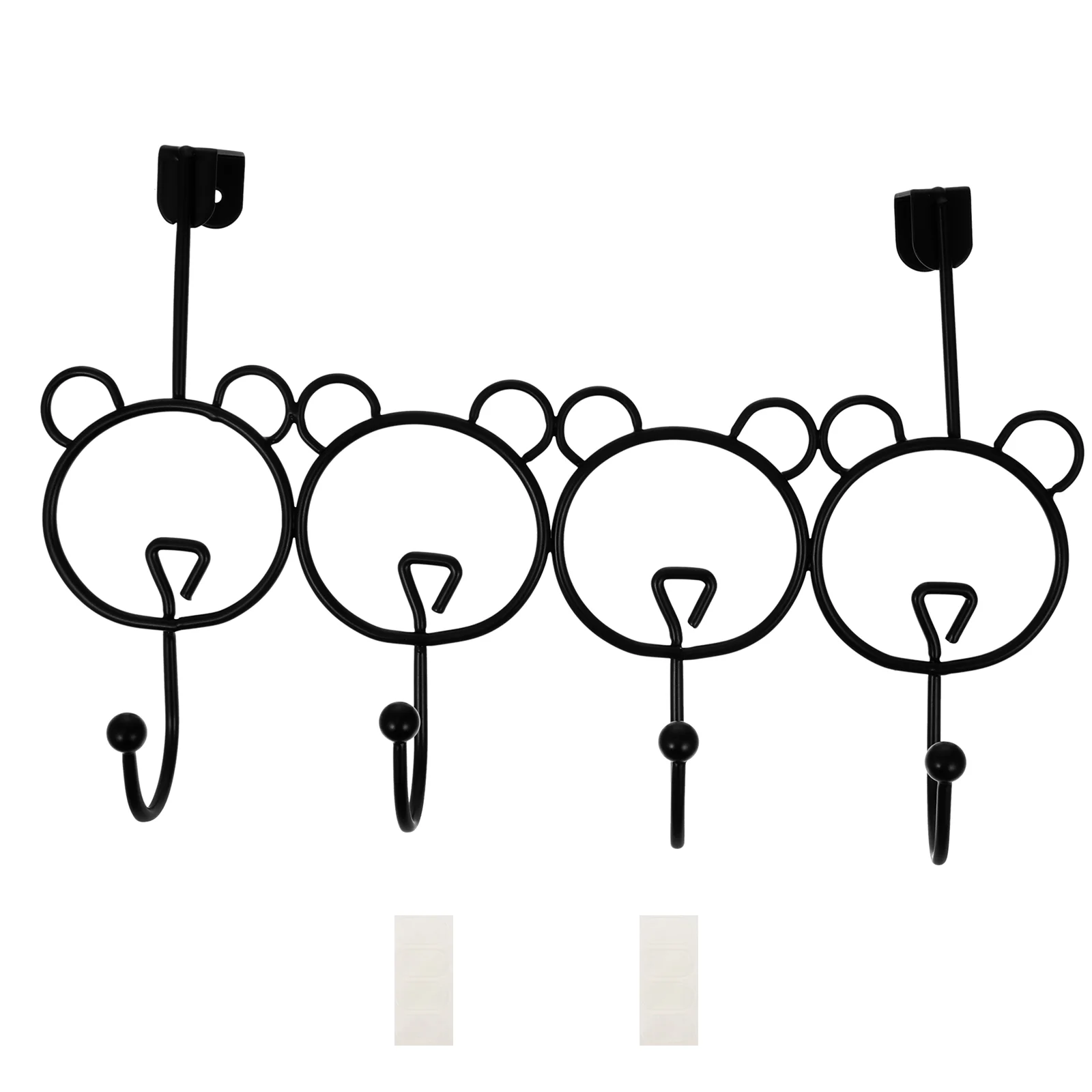 

Punch-free Hook Creative Iron Art Door Back Hanger Coat Hook Single Row Hook