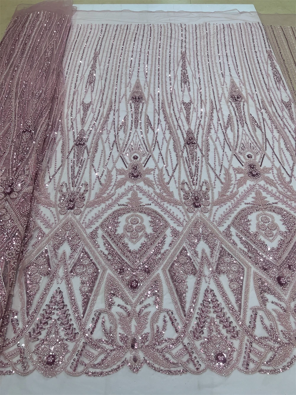 Светло-зеленая африканская сетчатая кружевная ткань блестки для женских