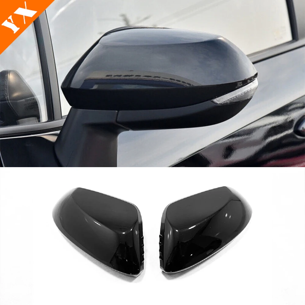 

Аксессуары для Toyota Yaris Cross 2020-2023, хромированные/Углеродные/черные автомобильные зеркальные наклейки, декоративные украшения