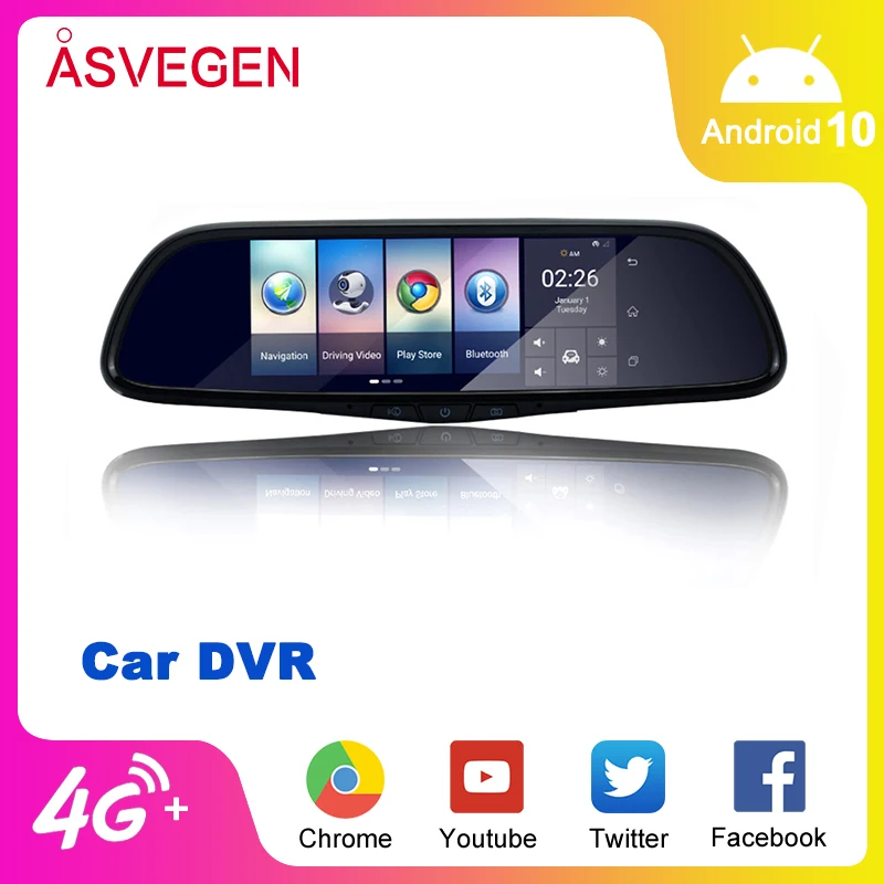 

DVR Camera Mirror 7" Touch 3G GPS Bluetooth 16GB Android 5.0 Dual Lens Full HD 1080p Video Recorder Dash Cam