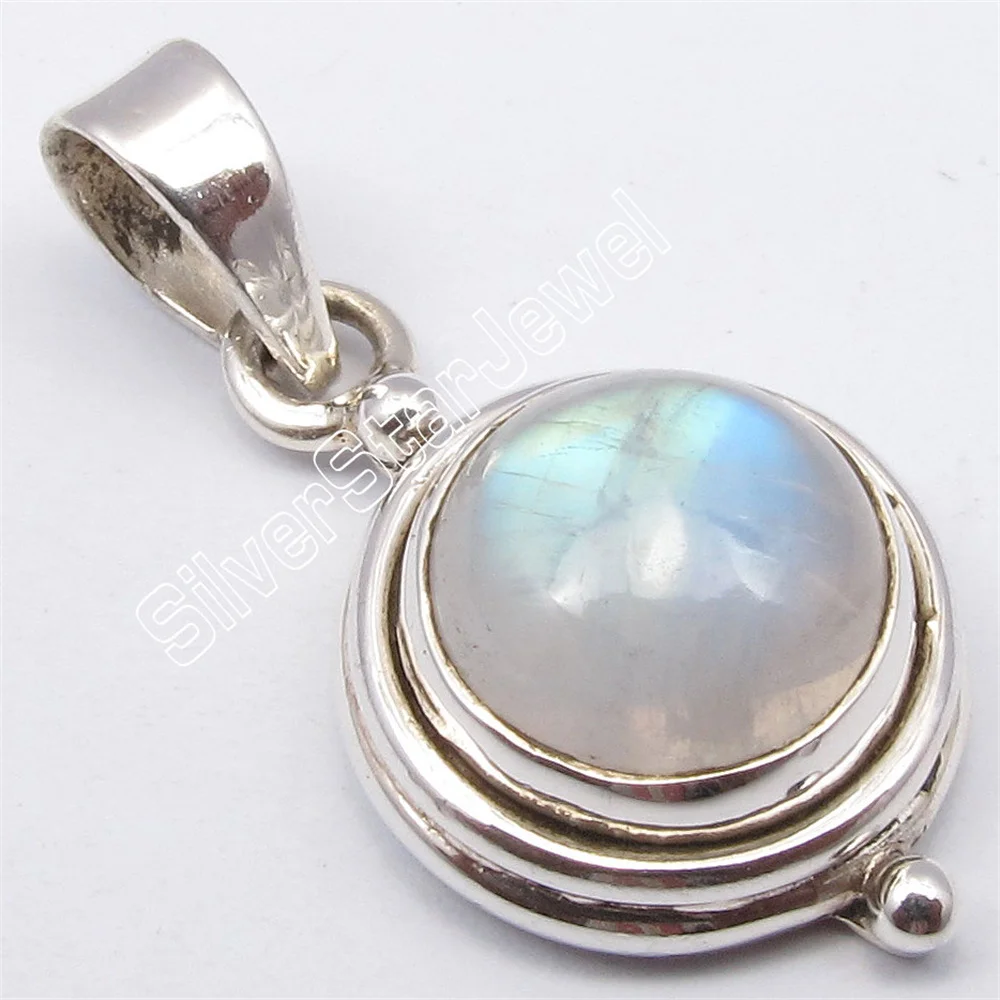 

Many Color India Semi-precious Stone Pendant 1" Round