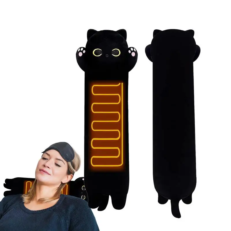 

Plush Cat Electric Heating Cat USB Powered Microwave Stuffed Animals Moist Heat Pad Menstrual Period Heating Pad For Pain Relief