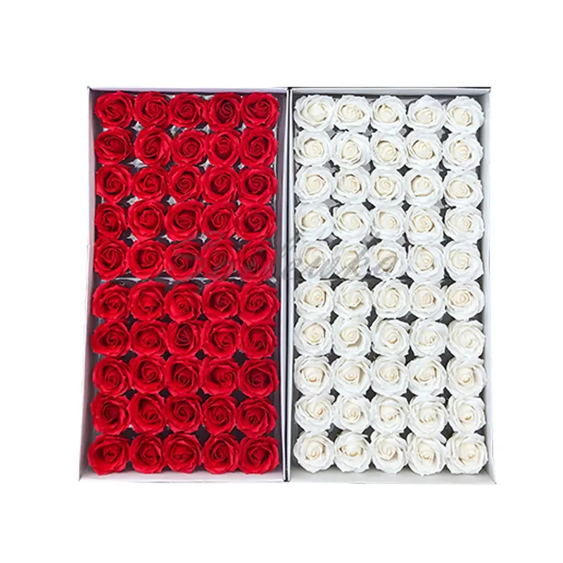 

New 4 Layers 50pcs/lot Crimping Artificial Flowers Rose Head Beauty Wedding Valentine's Day Gift Wedding Home Decor Soap Flowers