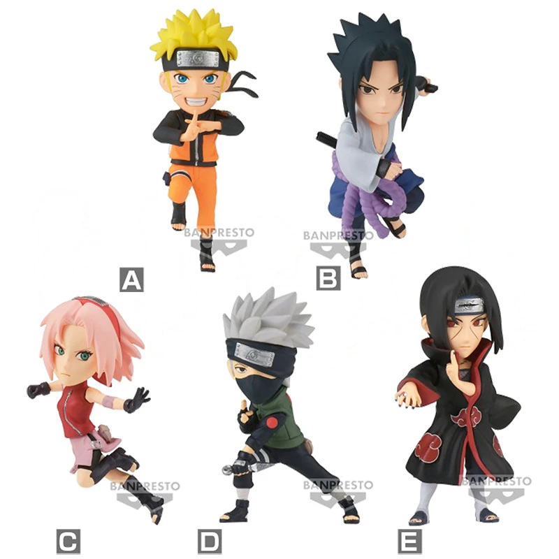 

In Stock Original BANPRESTO WCF Vol.1 NARUTO Shippuden Naruto Uzumaki Haruno Sakura Uchiha Sasuke Hatake Kakashi Uchiha Itachi