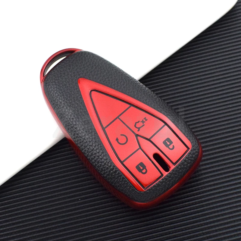 3/4/5 przycisków Skórzany pokrowiec na kluczyk samochodowy TPU do Changan CS35 PLUS CS75PLUS CS55PLUS Fob Shell Holder Protector Akcesoria